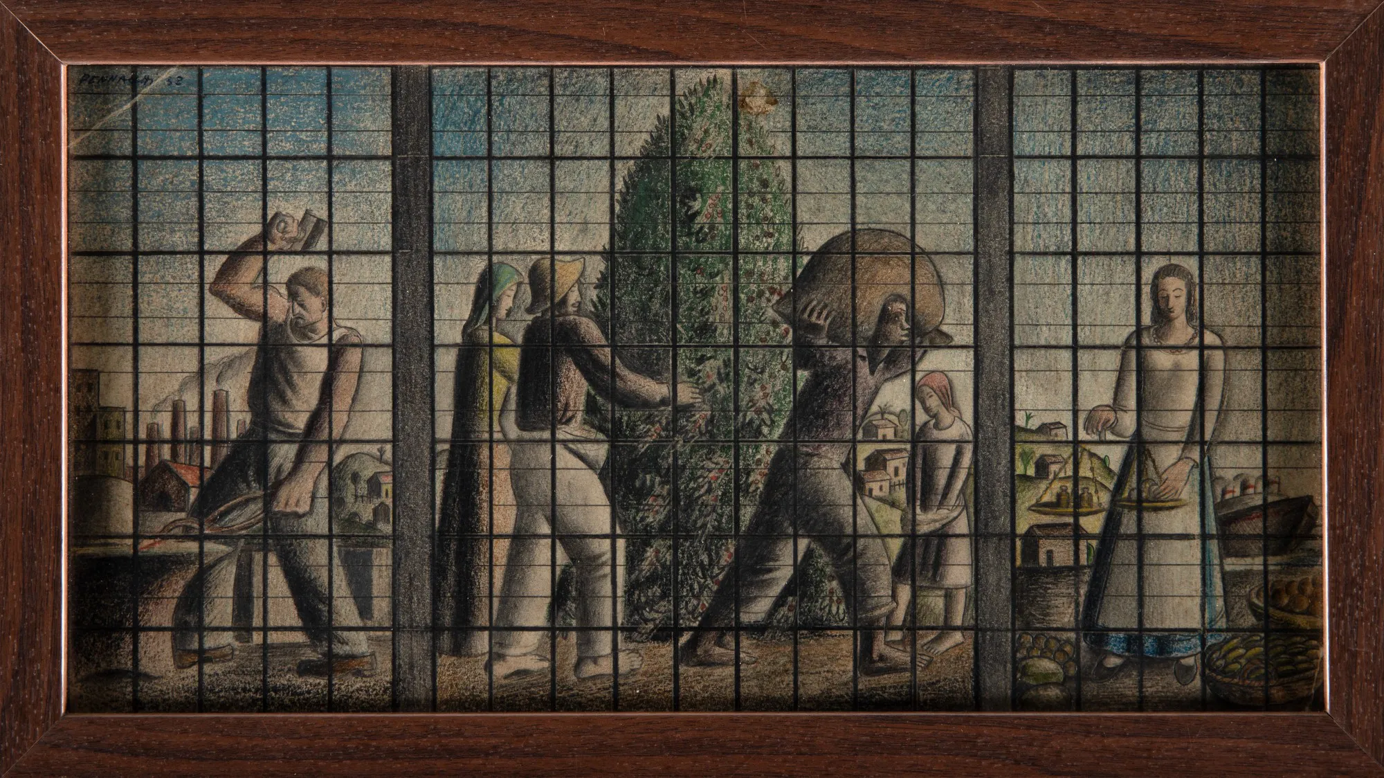 Fulvio Pennacchi - Estudo Para Vitral