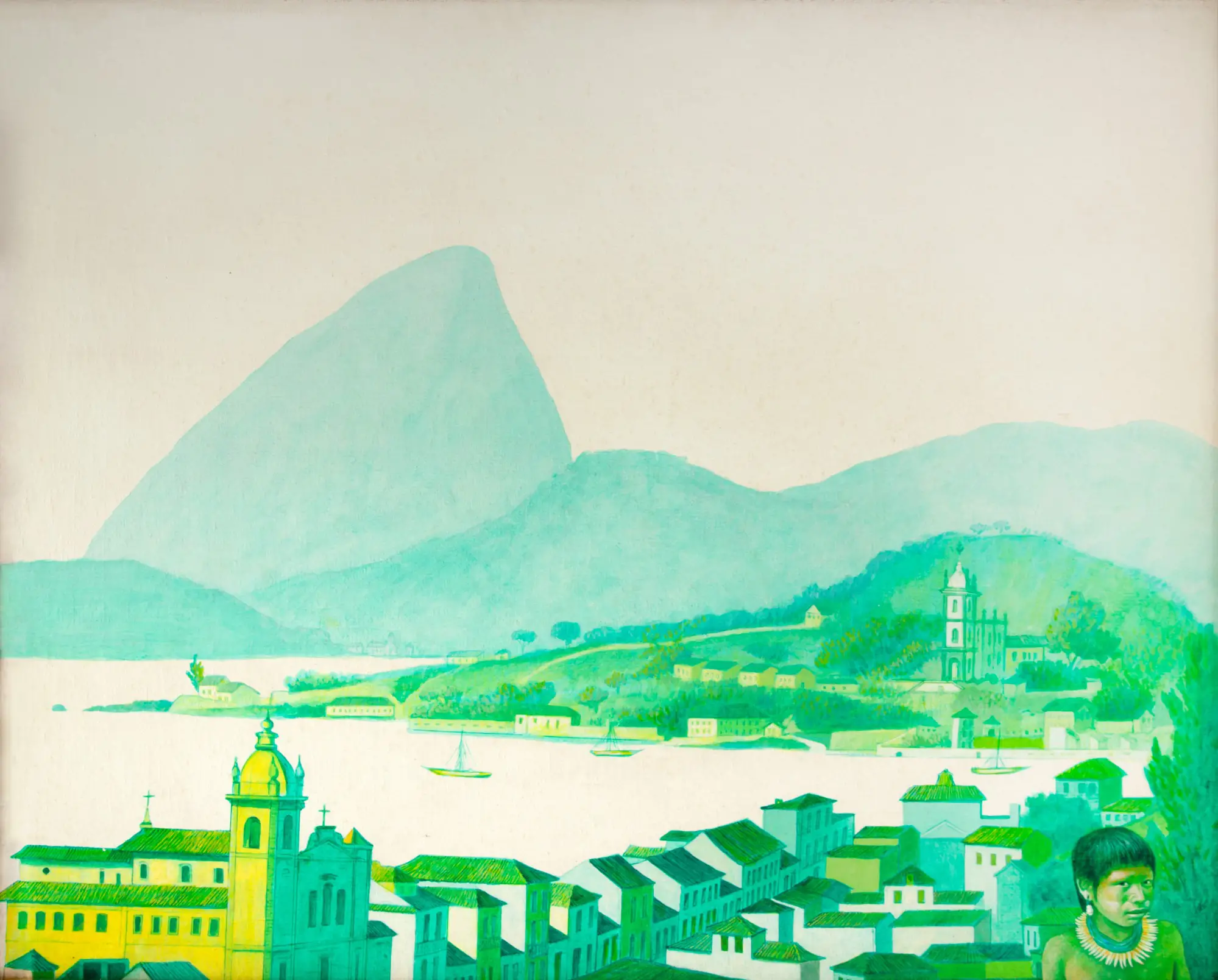 Glauco Rodrigues - No Segundo Reinado - Panorama da Cidade do Rio de Janeiro 1855