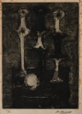 Iberê Camargo - Carretéis com Frutos