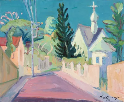 Iberê Camargo - Rua Monte Alegre - Santa Tereza (com a Igreja Ortodoxa Russa de Santa Zenaide)