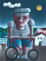 Inos Corradin - Moço com Bicicleta