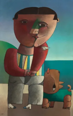 Inos Corradin - Moço Com Cachorrinho