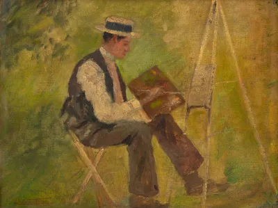João Timótheo da Costa - Retrato de Arthur Pintando