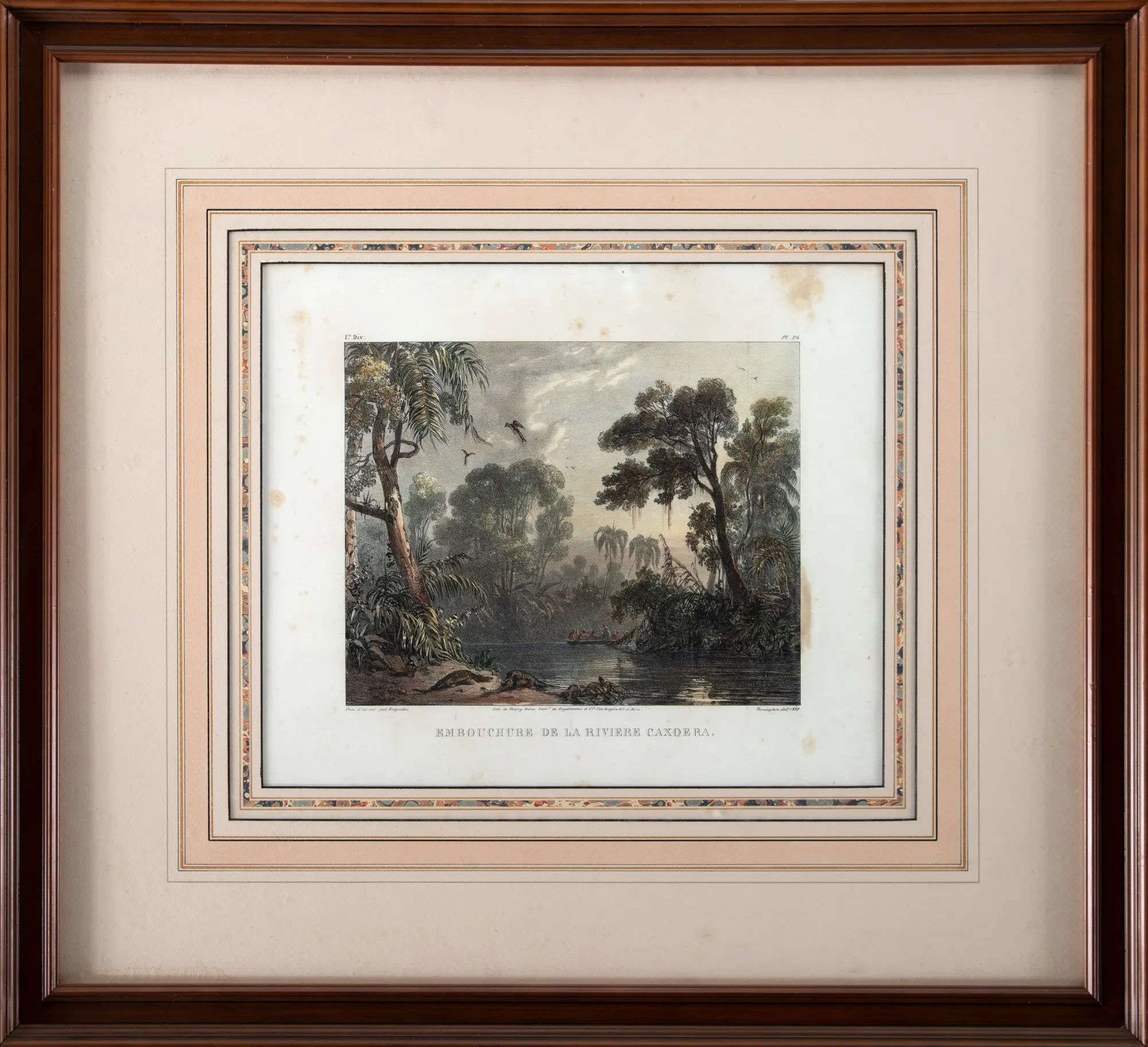 Johann Moritz Rugendas - Embouchure de la Riviere Caxoera