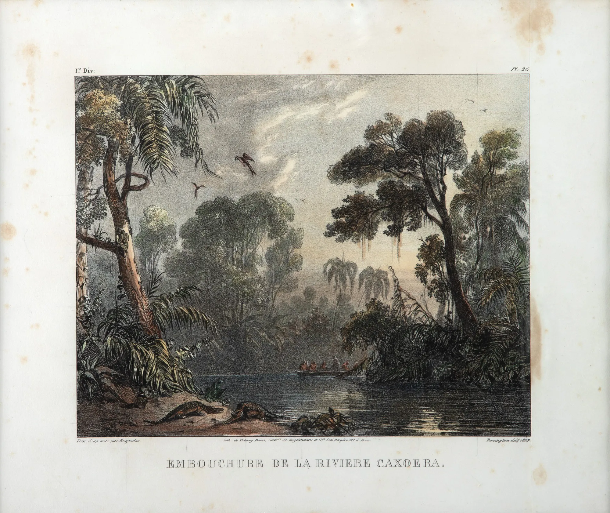 Johann Moritz Rugendas - Embouchure de la Riviere Caxoera