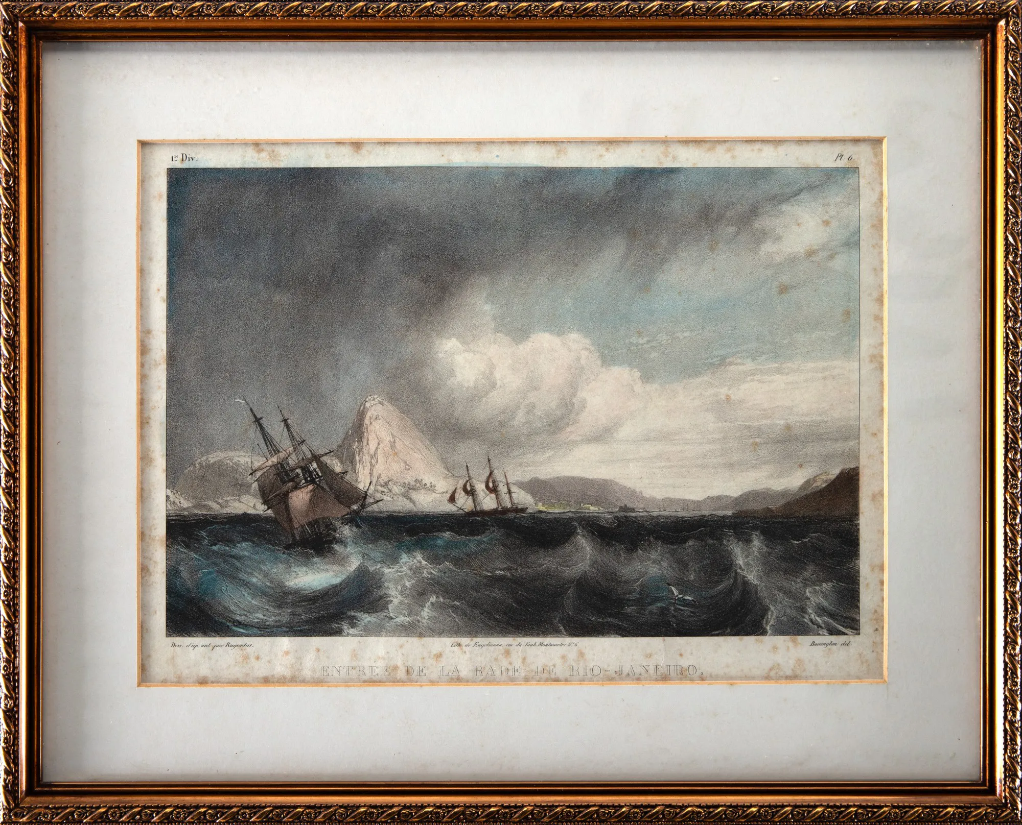 Johann Moritz Rugendas - Entrée de la Rade de Rio-Janeiro