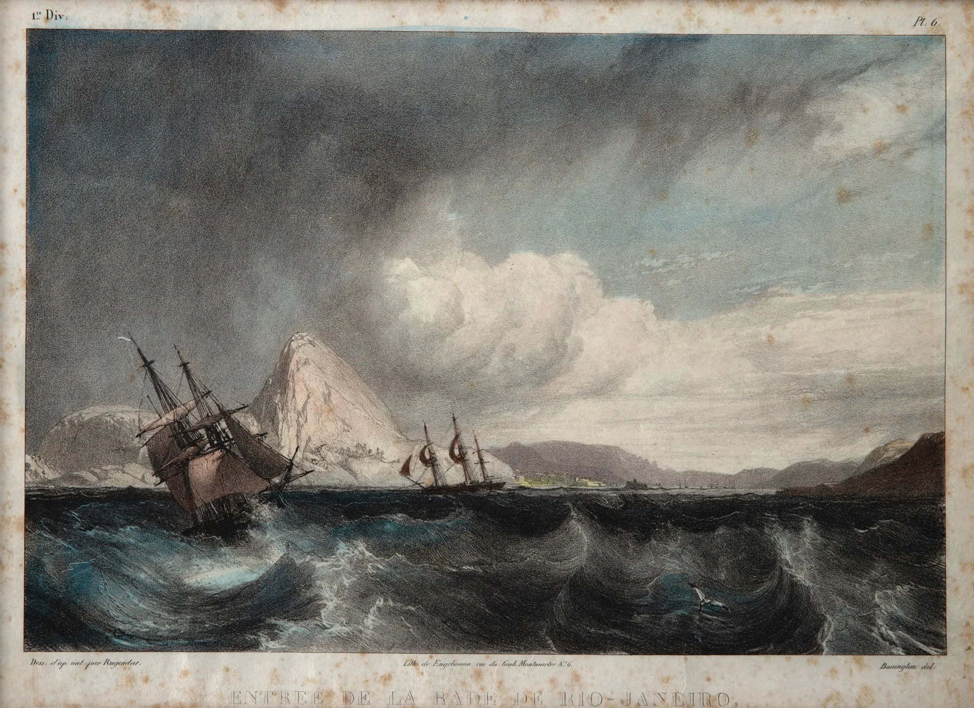 Johann Moritz Rugendas - Entrée de la Rade de Rio-Janeiro