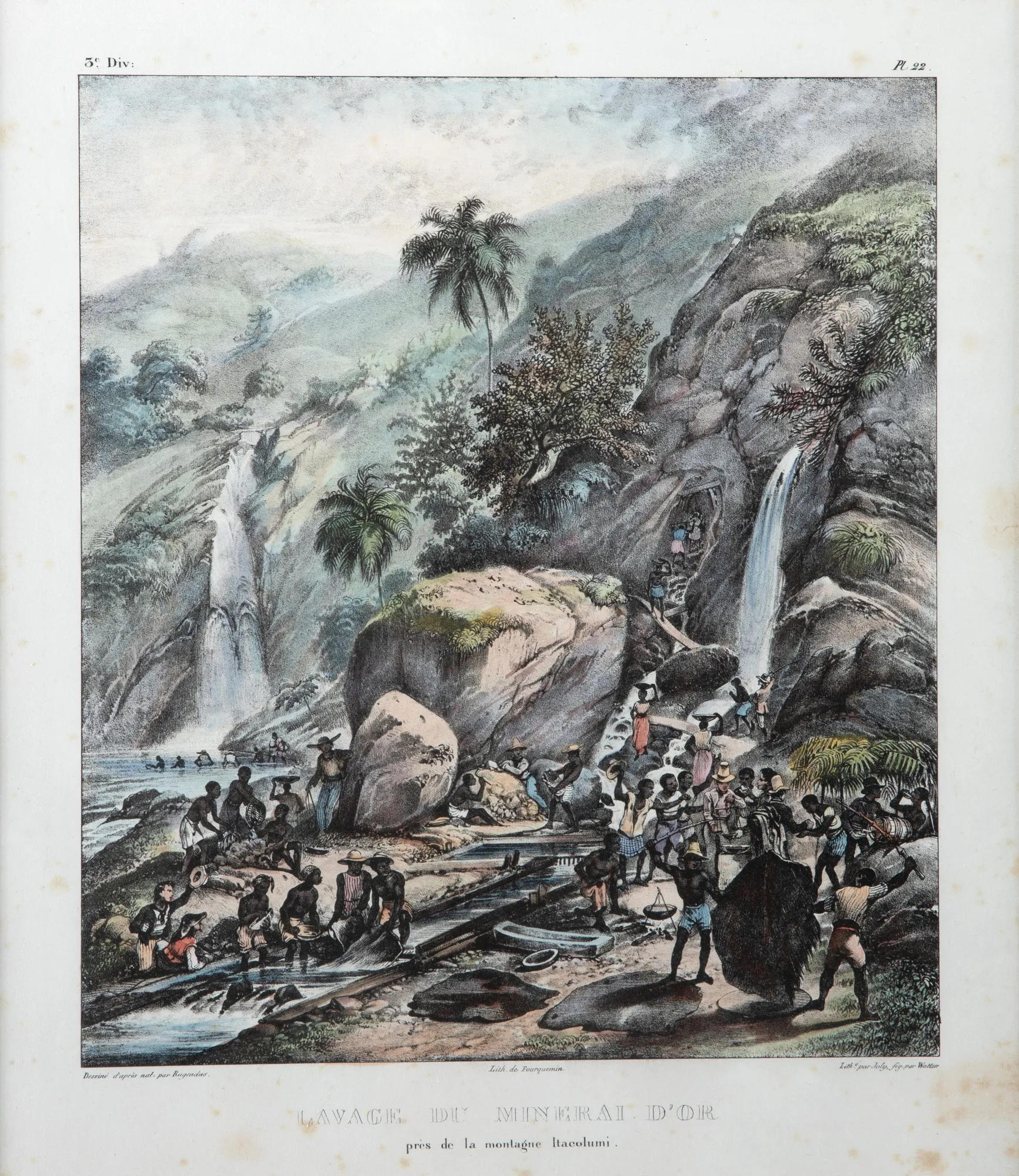 Johann Moritz Rugendas - Lavage de Mineral D'Or
