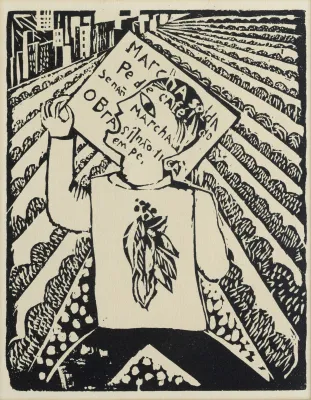 Lasar Segall - Ilustração para Poema de Manoel Bandeira "Ponta de Trilho"