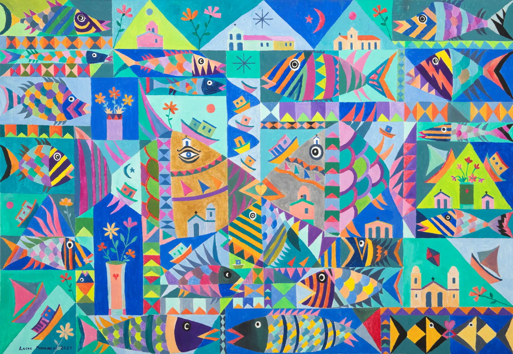 Lucas Pennacchi - Abstração Peixes