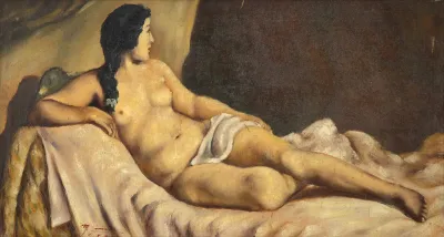 Manabu Mabe - Mulher no Divã