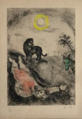 Marc Chagall - Profeta Morto por um Leão