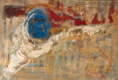 Newman Schutze - Superfície Em Vermelho E Azul