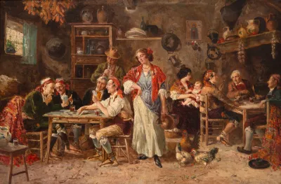 Pablo Salinas - Cena de Interior de Taberna