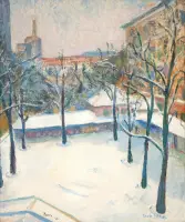 Renée Lefèvre - Pátio da Académie Julian no Inverno