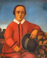 Reynaldo Fonseca - Menino de Vermelho com Chapéu