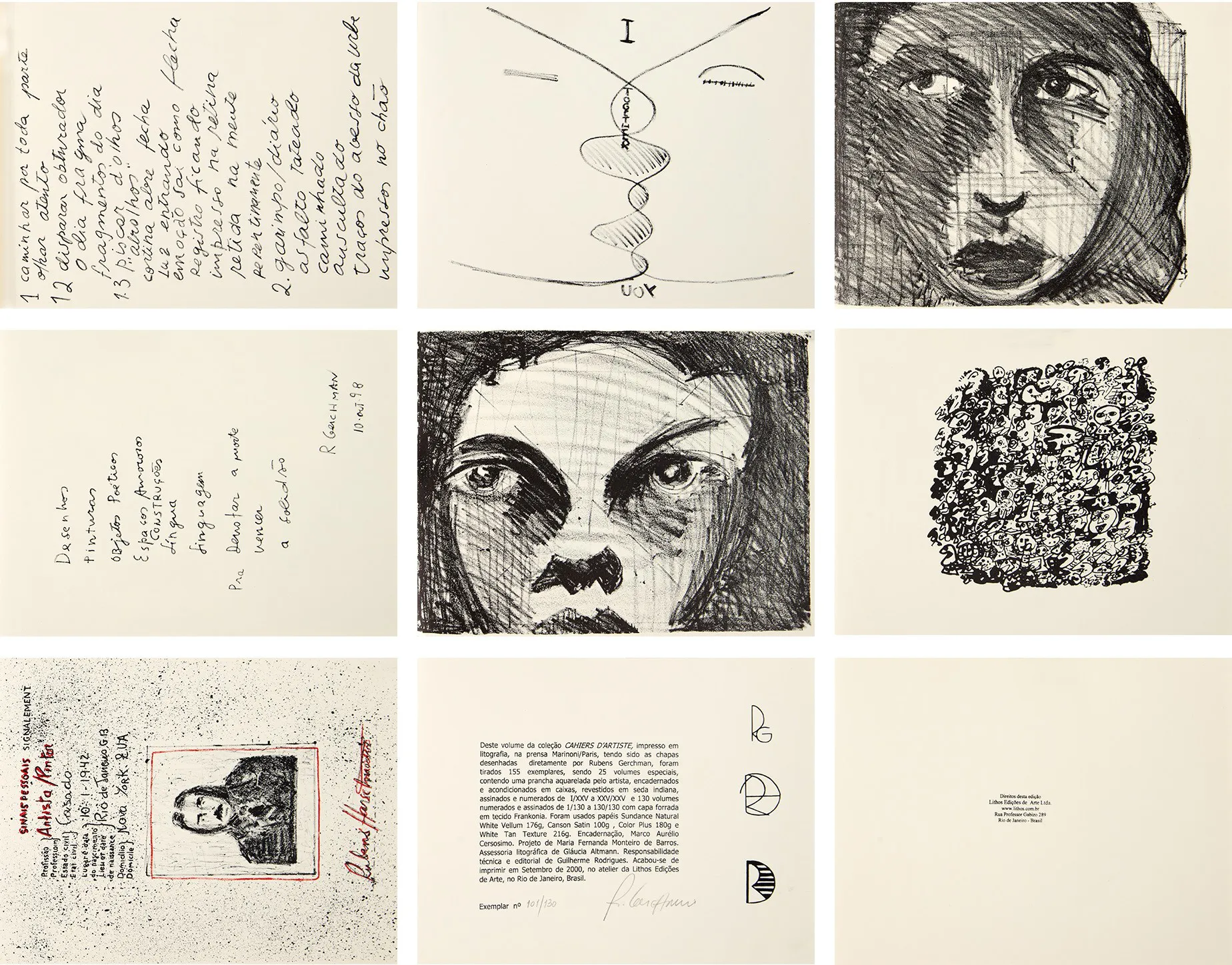 Rubens Gerchman - Livro: "Cahiers D'Artiste"