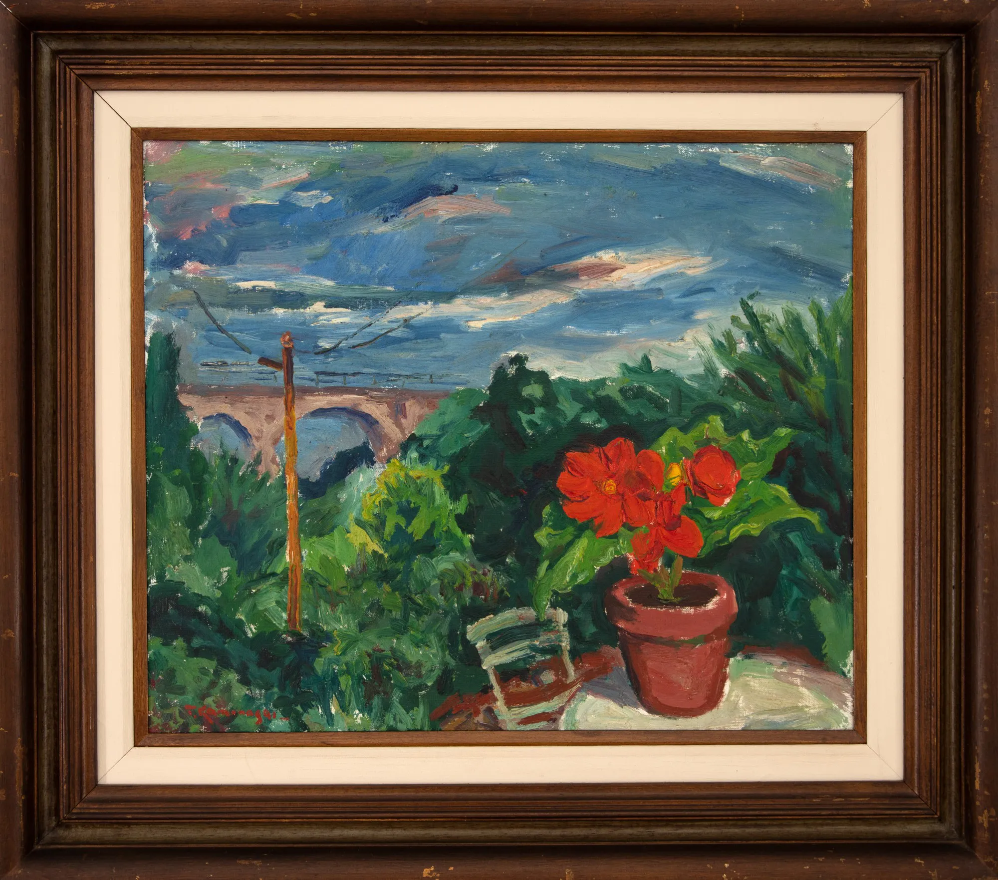 Tadashi Kaminagai - Paisagem com Flor