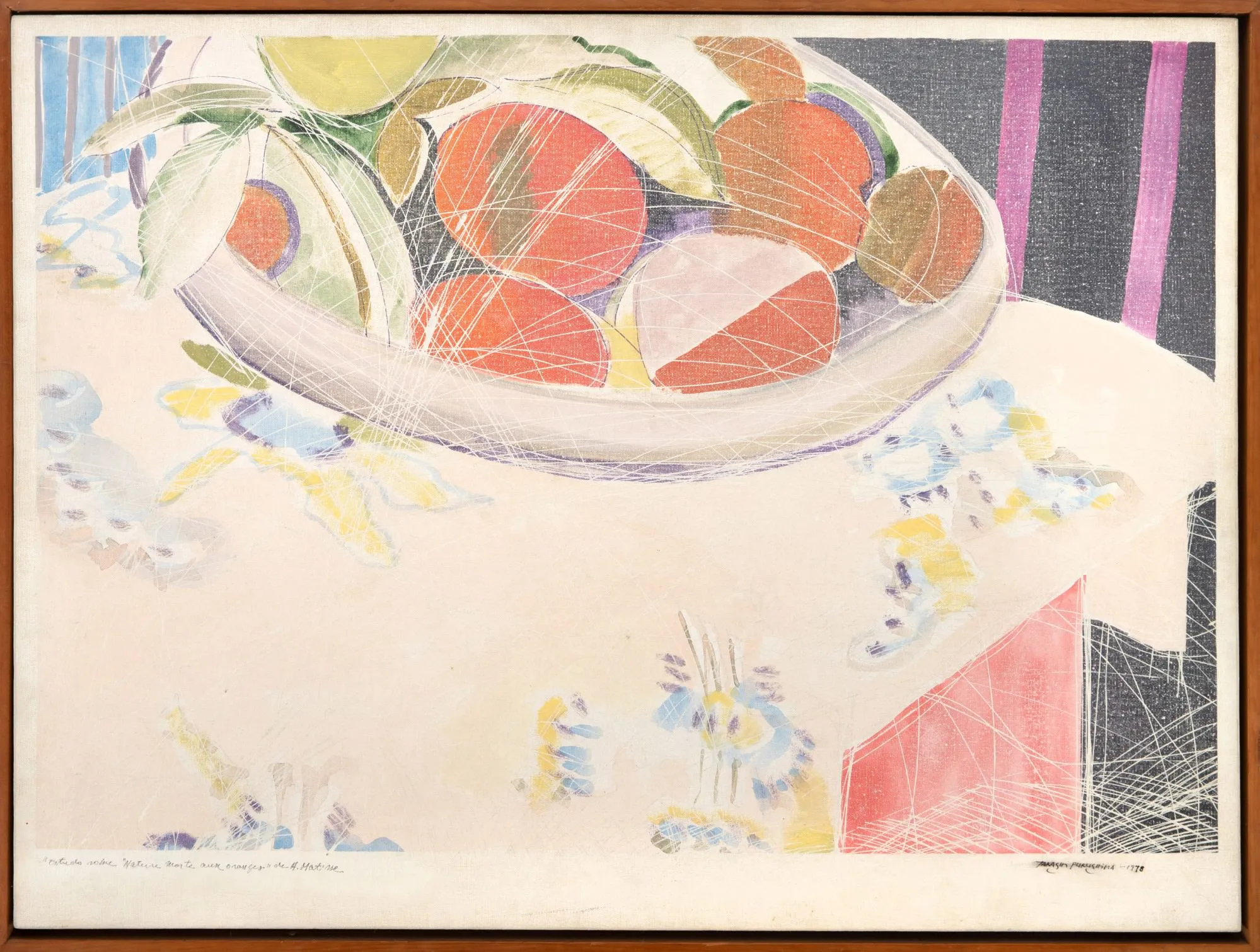 Takashi Fukushima - Estudo Sobre Natureza Morta Com Laranjas Arc H.Matisse