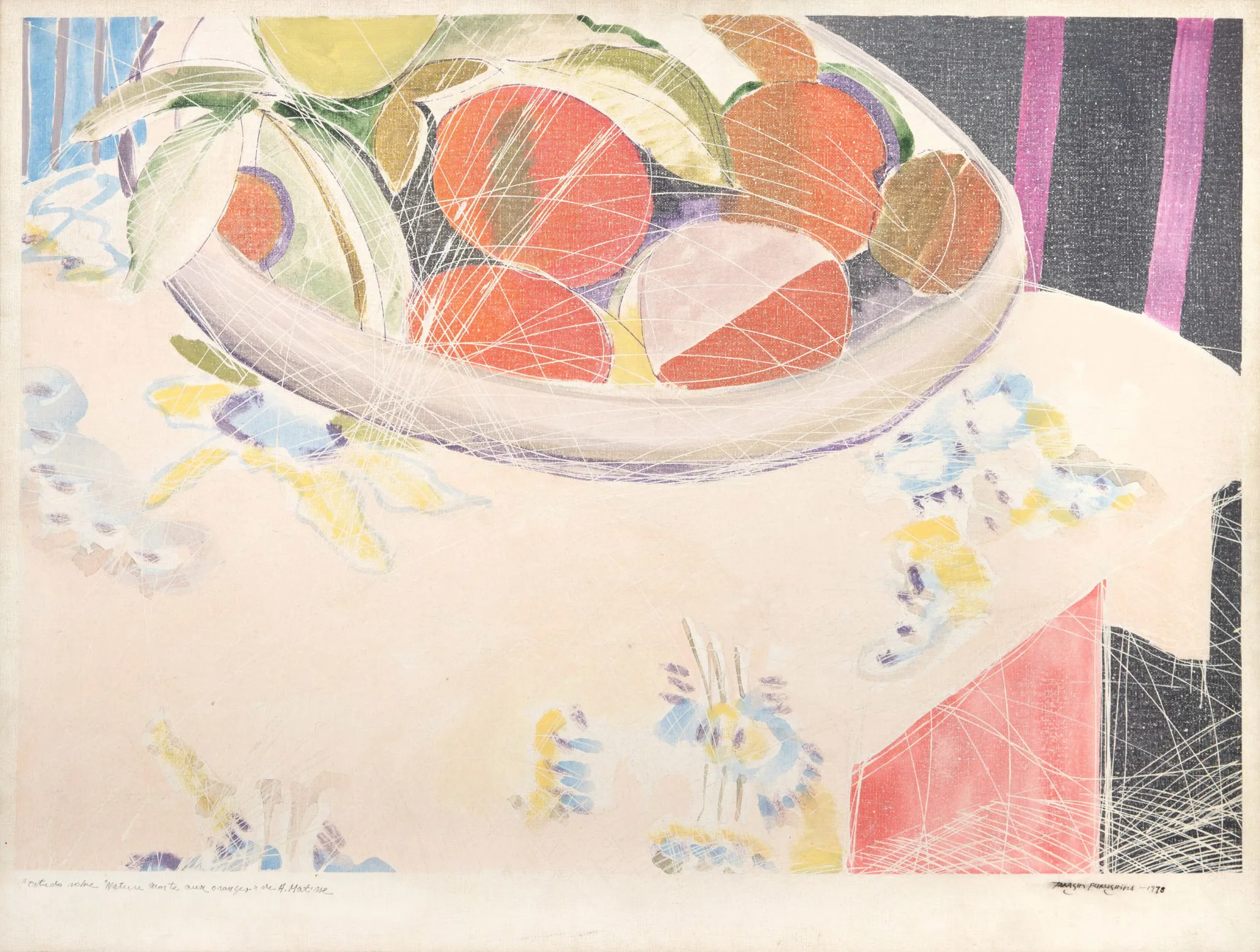 Takashi Fukushima - Estudo Sobre Natureza Morta Com Laranjas Arc H.Matisse