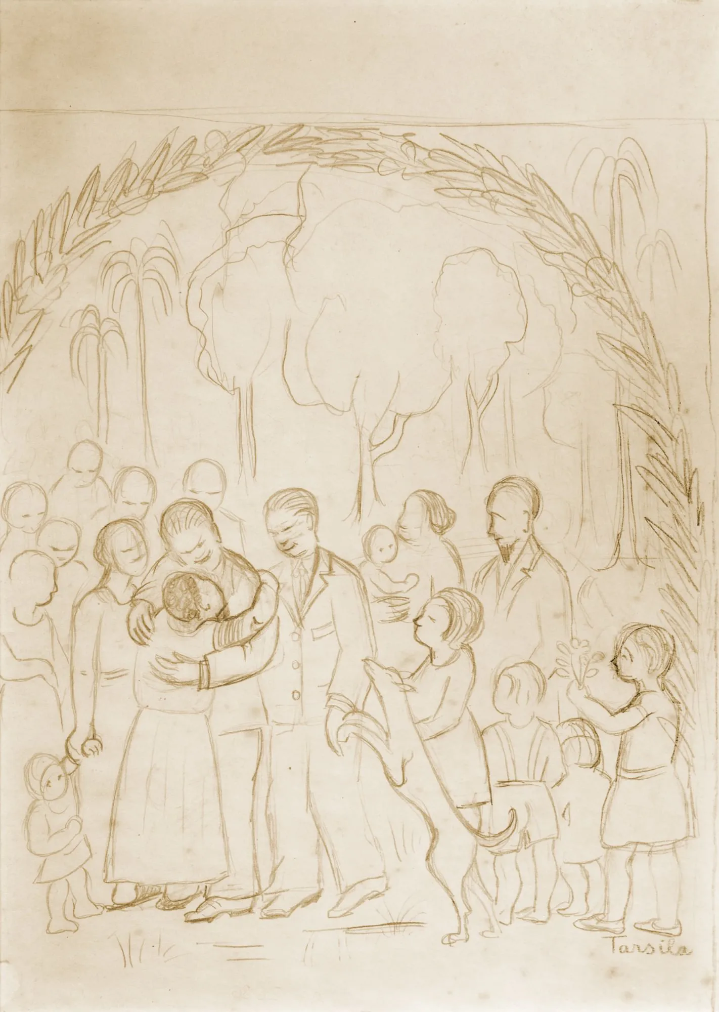 Tarsila do Amaral - Família (possível estudo de ilustração)