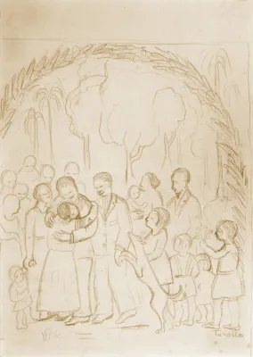 Tarsila do Amaral - Família (possível estudo de ilustração)