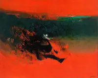Tikashi Fukushima - Abstract In Red
