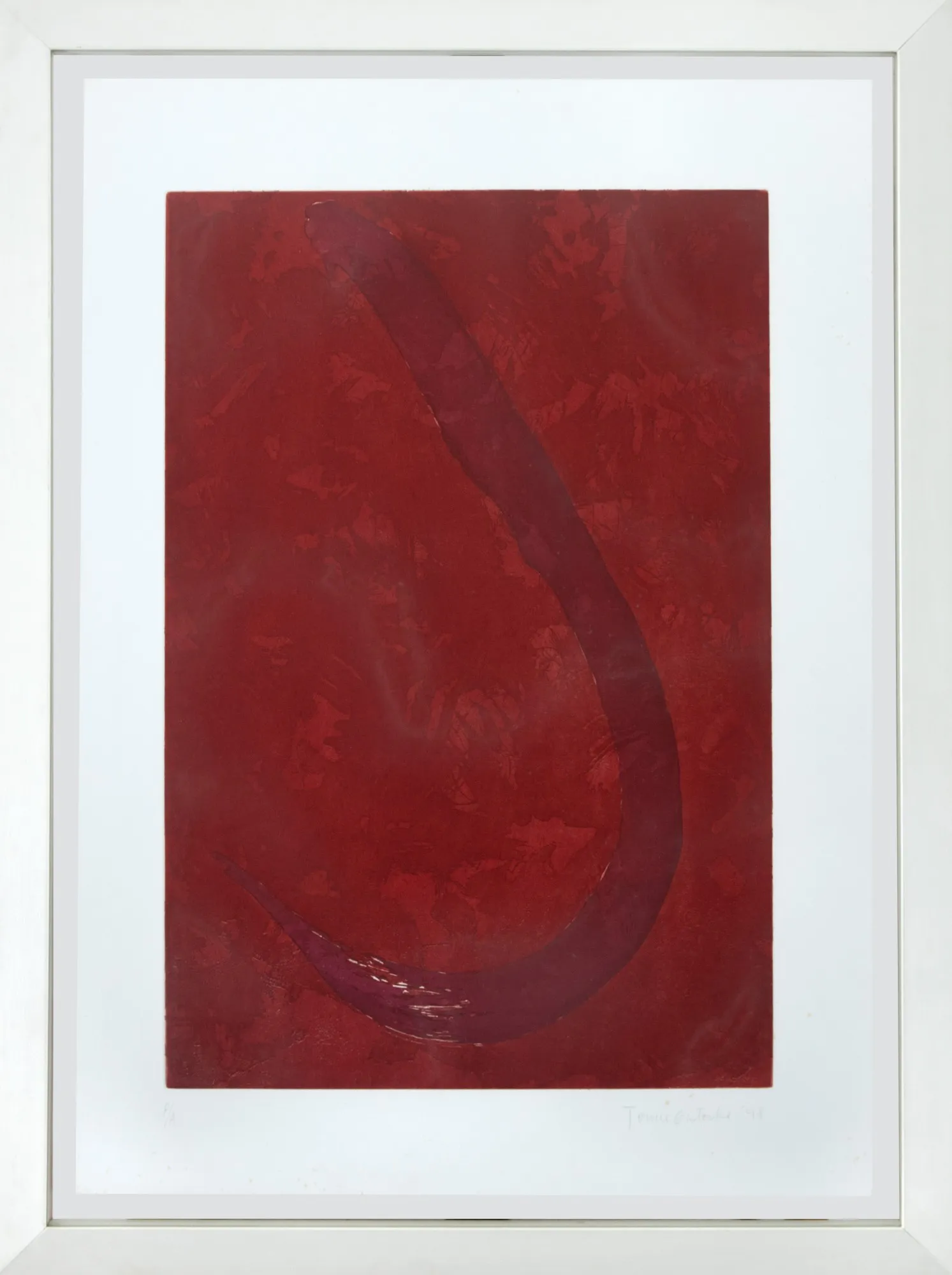 Tomie Ohtake - Abstrato Vermelho
