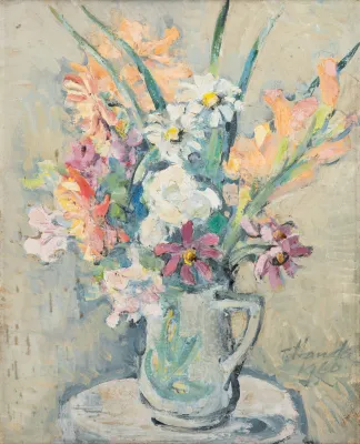 Tomoo Handa - Jarro com Flores