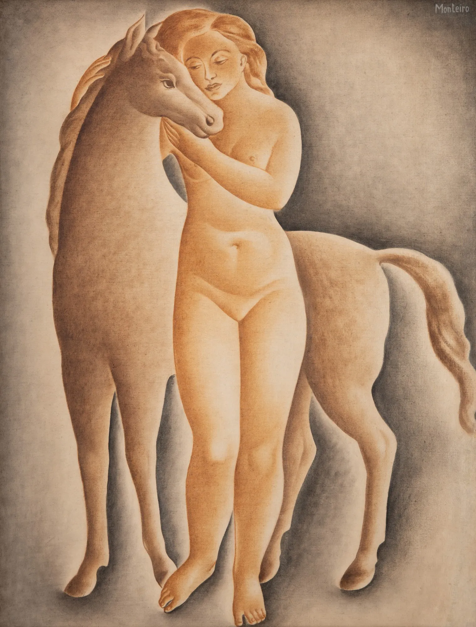 Vicente do Rego Monteiro - Nu e Cavalo