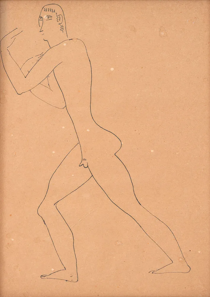 Victor Brecheret - Male Nude