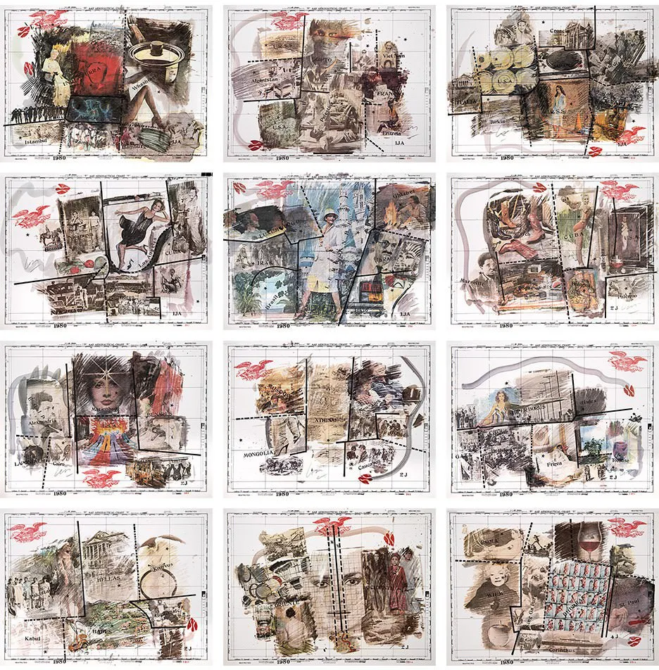 Wesley Duke Lee - Cartografia Anímica (Álbum com 48 fotolitos)